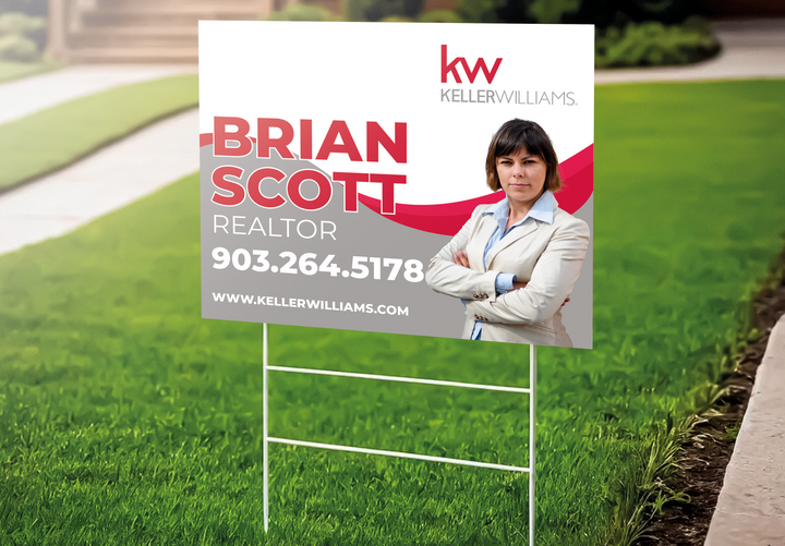 Custom real estate yard sign | Realtor Outdoor sign | Keller Williams Open House Sign
