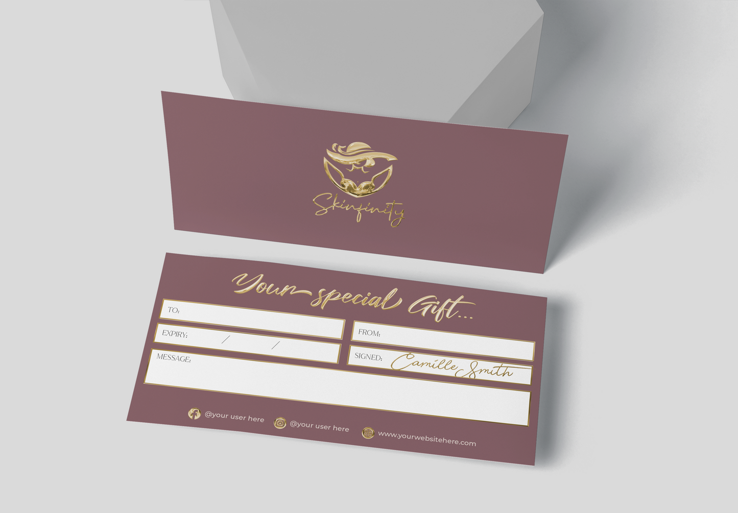 Luxury Custom Gift Certificate
