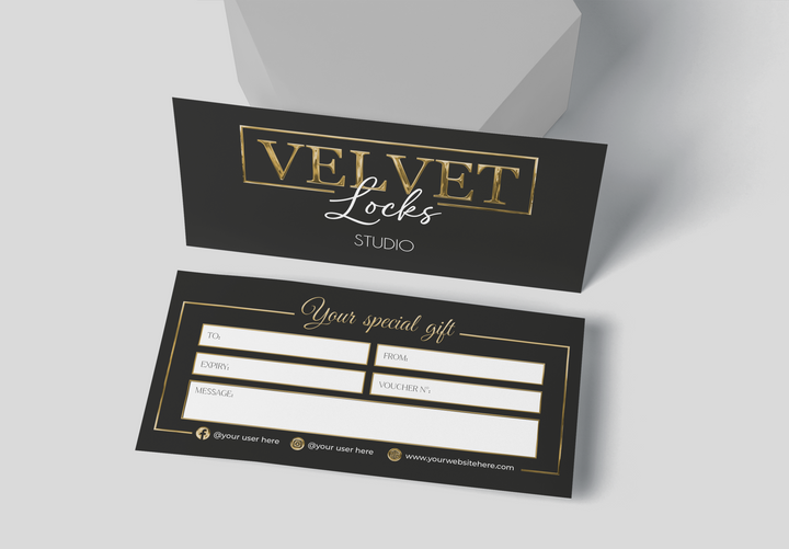 Luxury Custom Gift Certificate