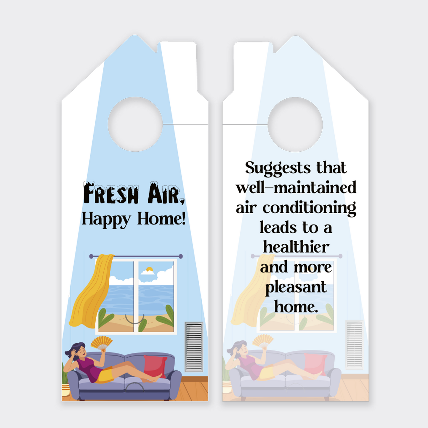 Air Conditioning Door Hangers