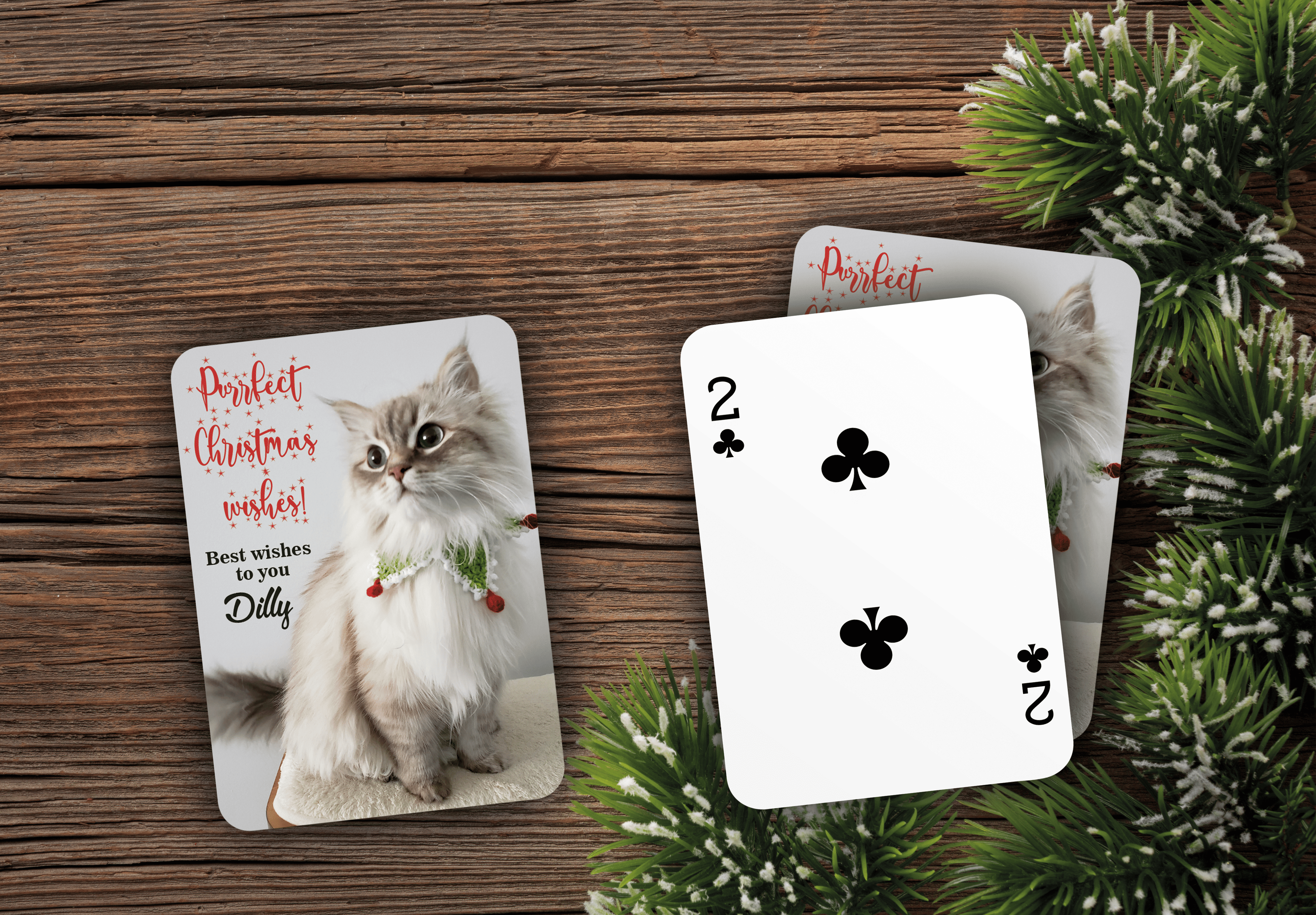 RUSH Marry Christmas Playing Cards