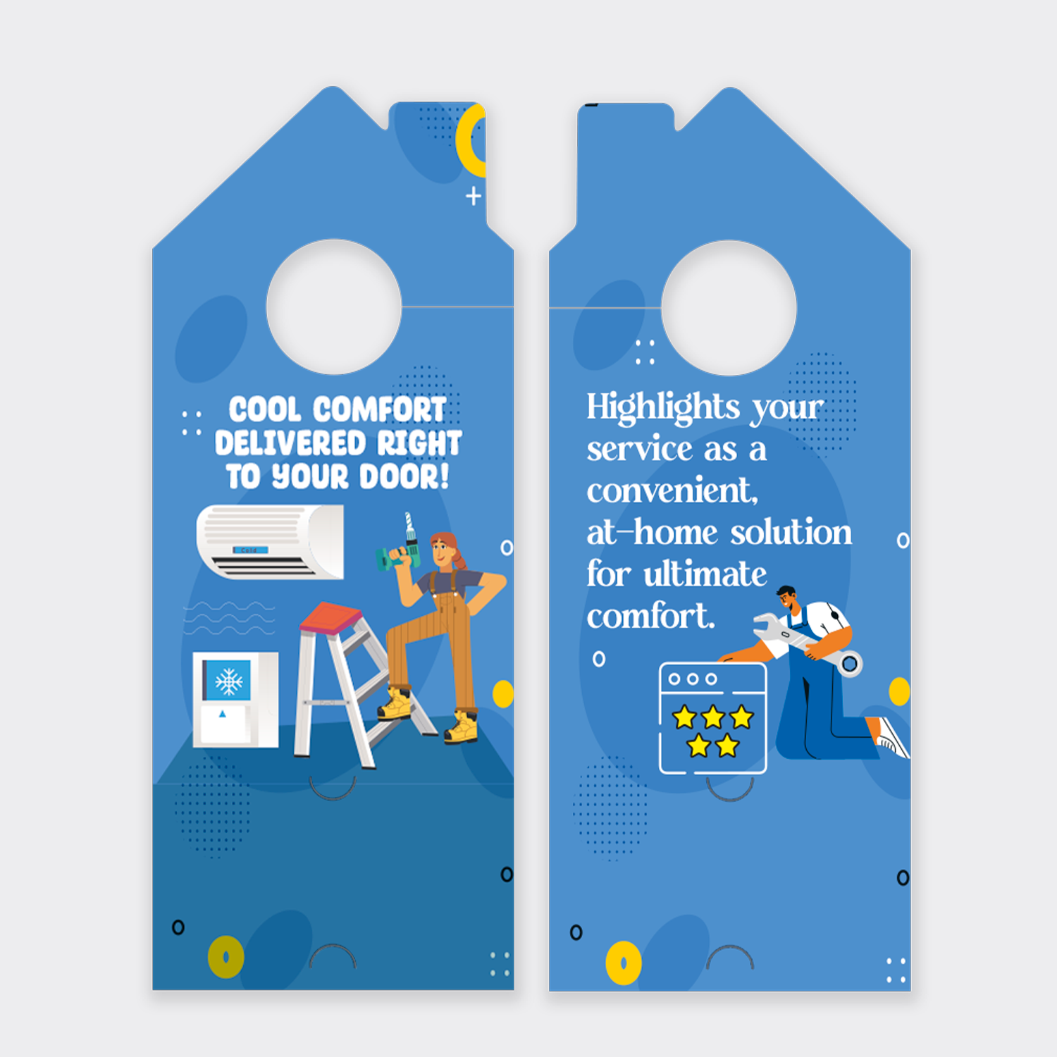 Air Conditioning Door Hangers