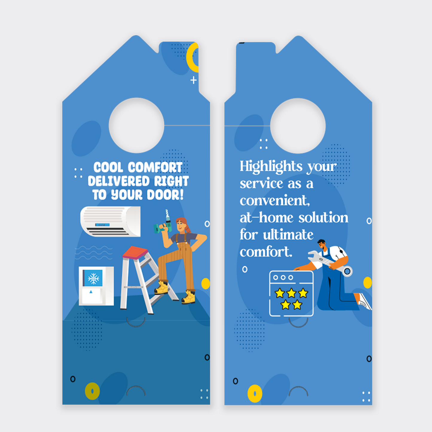 Air Conditioning Door Hangers