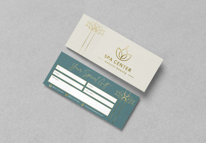 Luxury Custom Gift Certificate