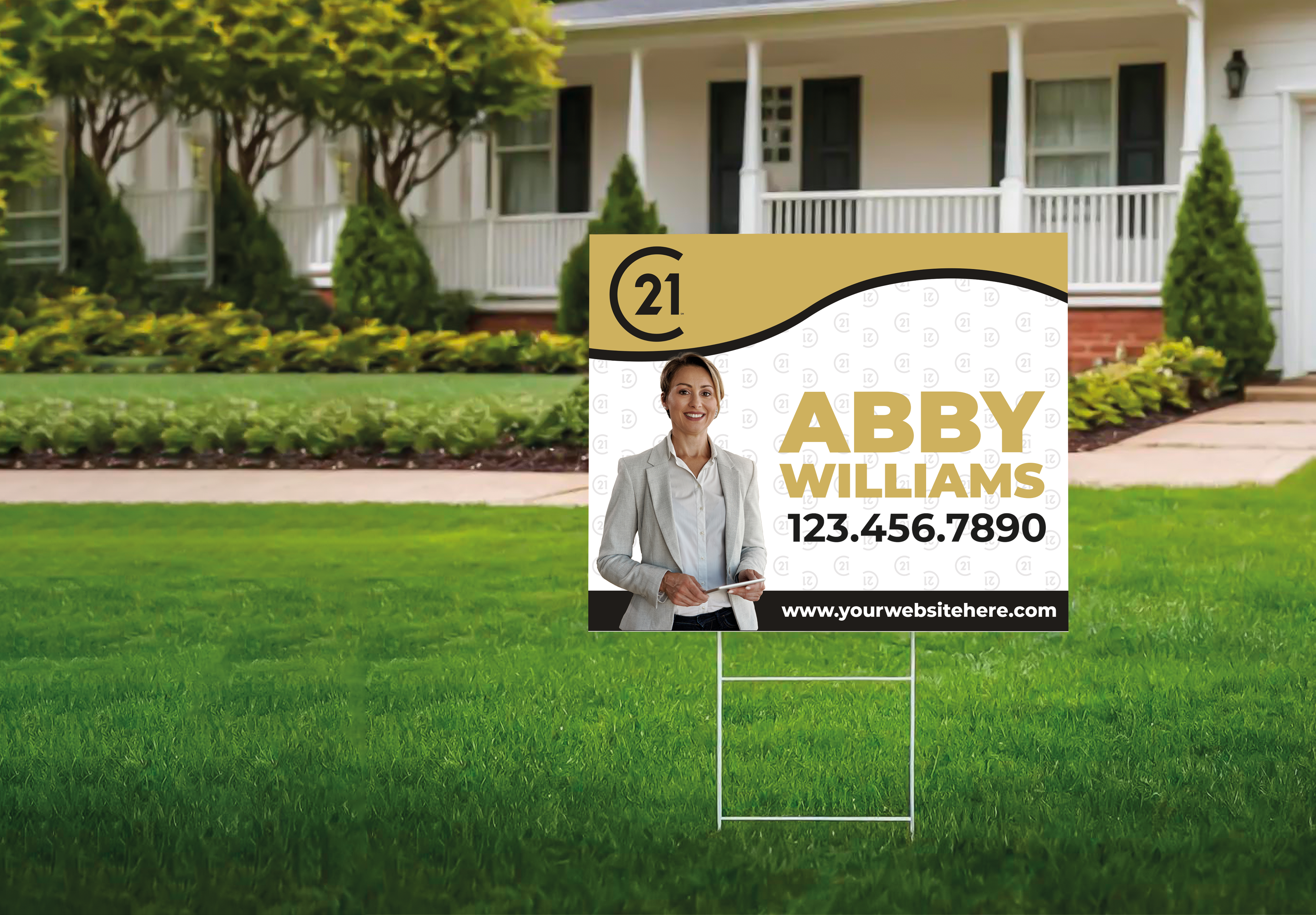 Custom real estate yard sign | Realtor Outdoor sign | Century 21 Open House Sign