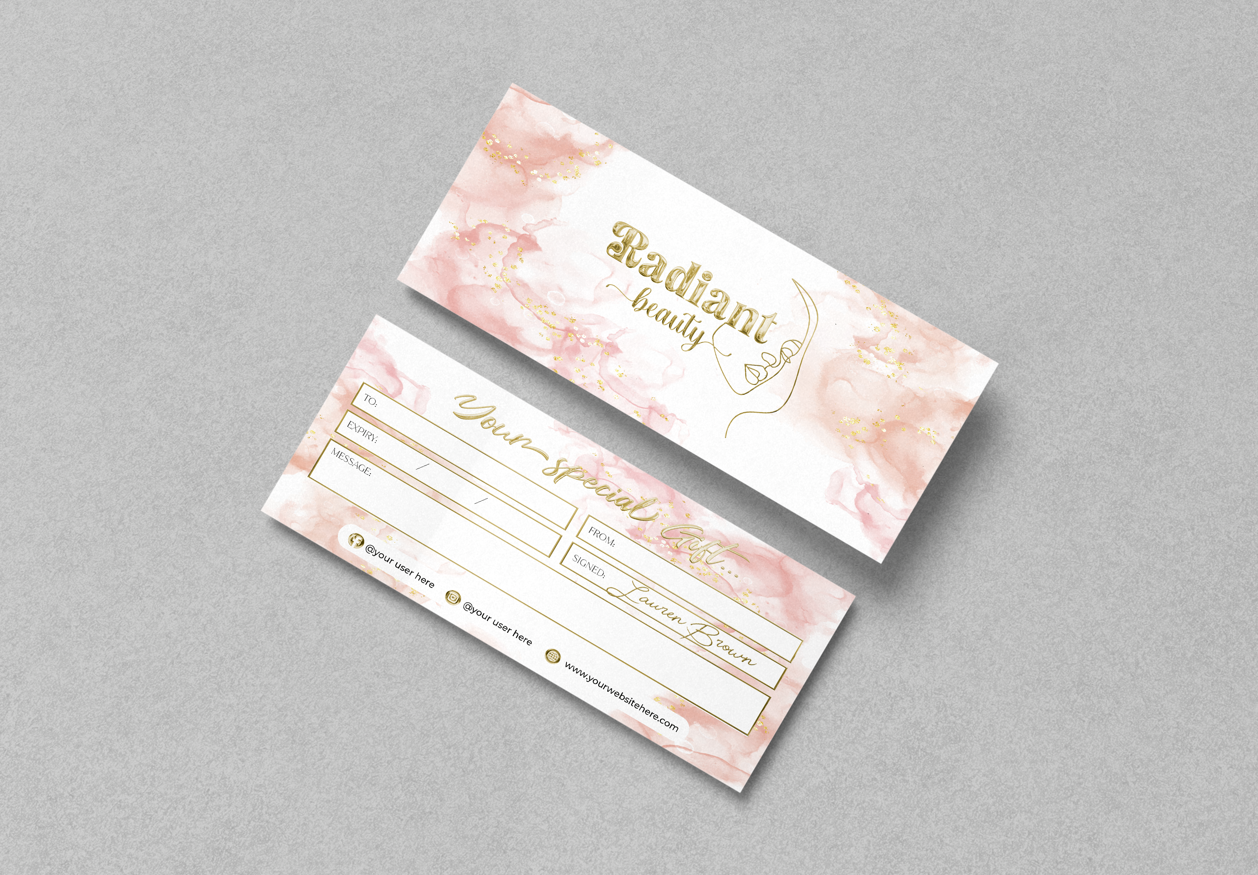 Luxury Custom Gift Certificate