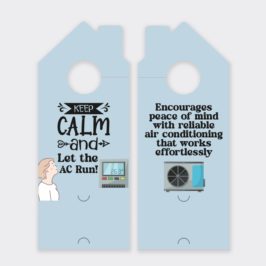 Air Conditioning Door Hangers