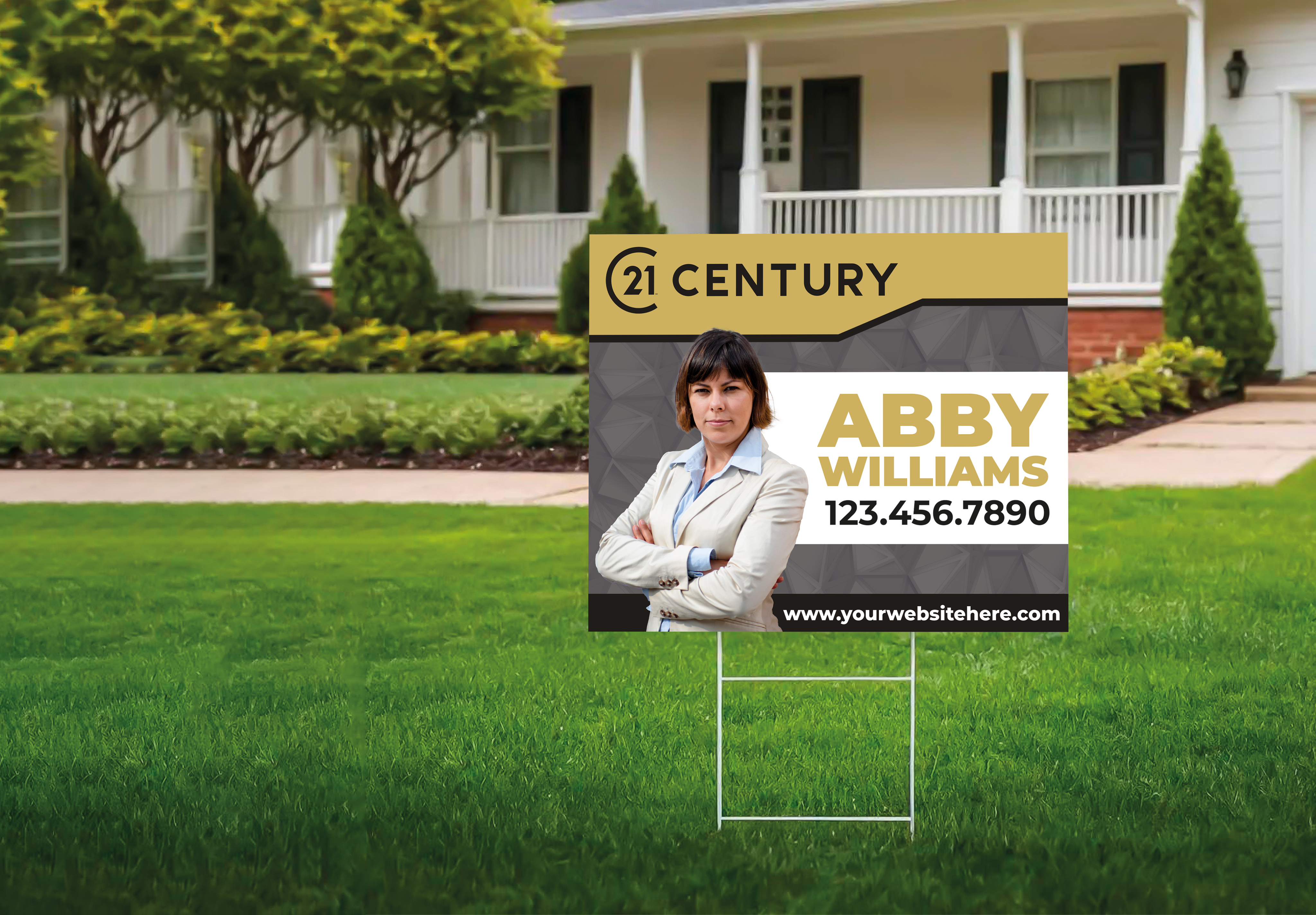 Custom real estate yard sign | Realtor Outdoor sign | Century 21 Open House Sign