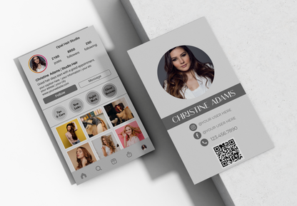 Printed Hair Stylist Business Cards