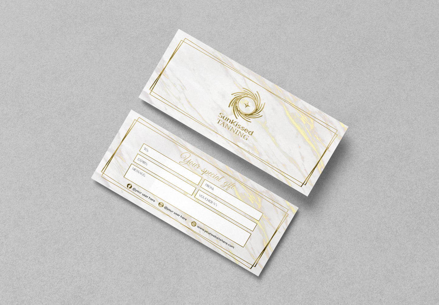 Luxury Custom Gift Certificate