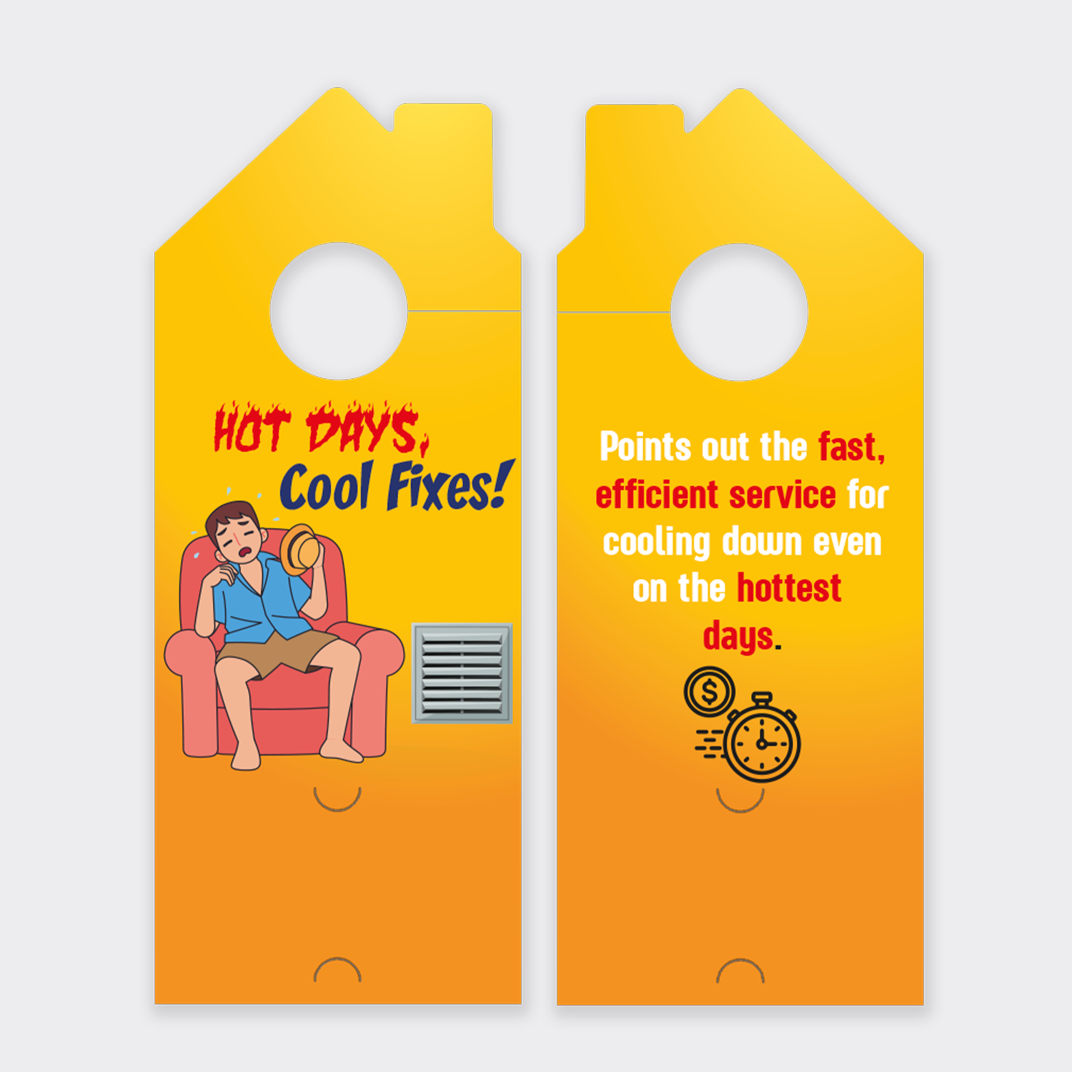 Air Conditioning Door Hangers