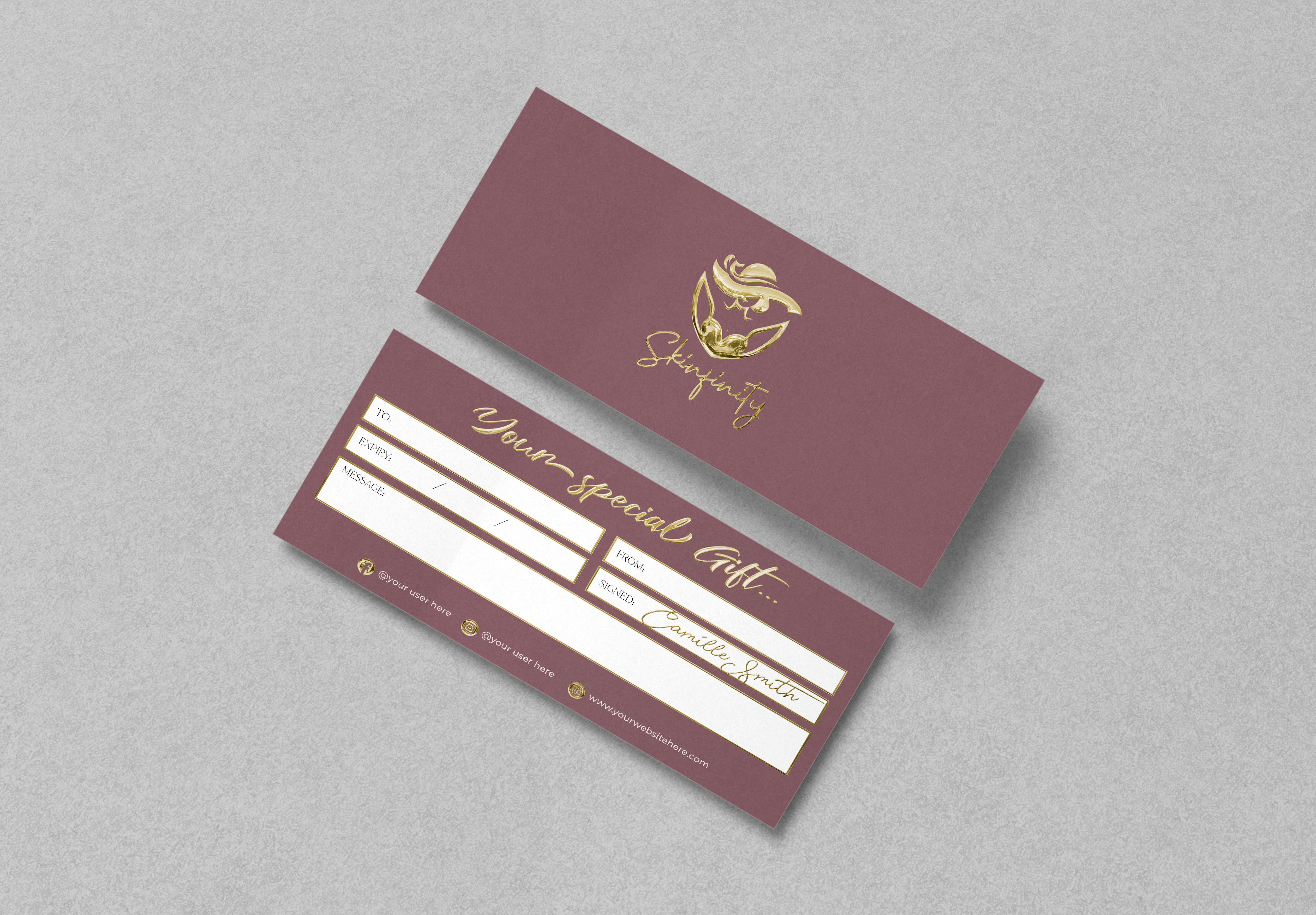 Luxury Custom Gift Certificate