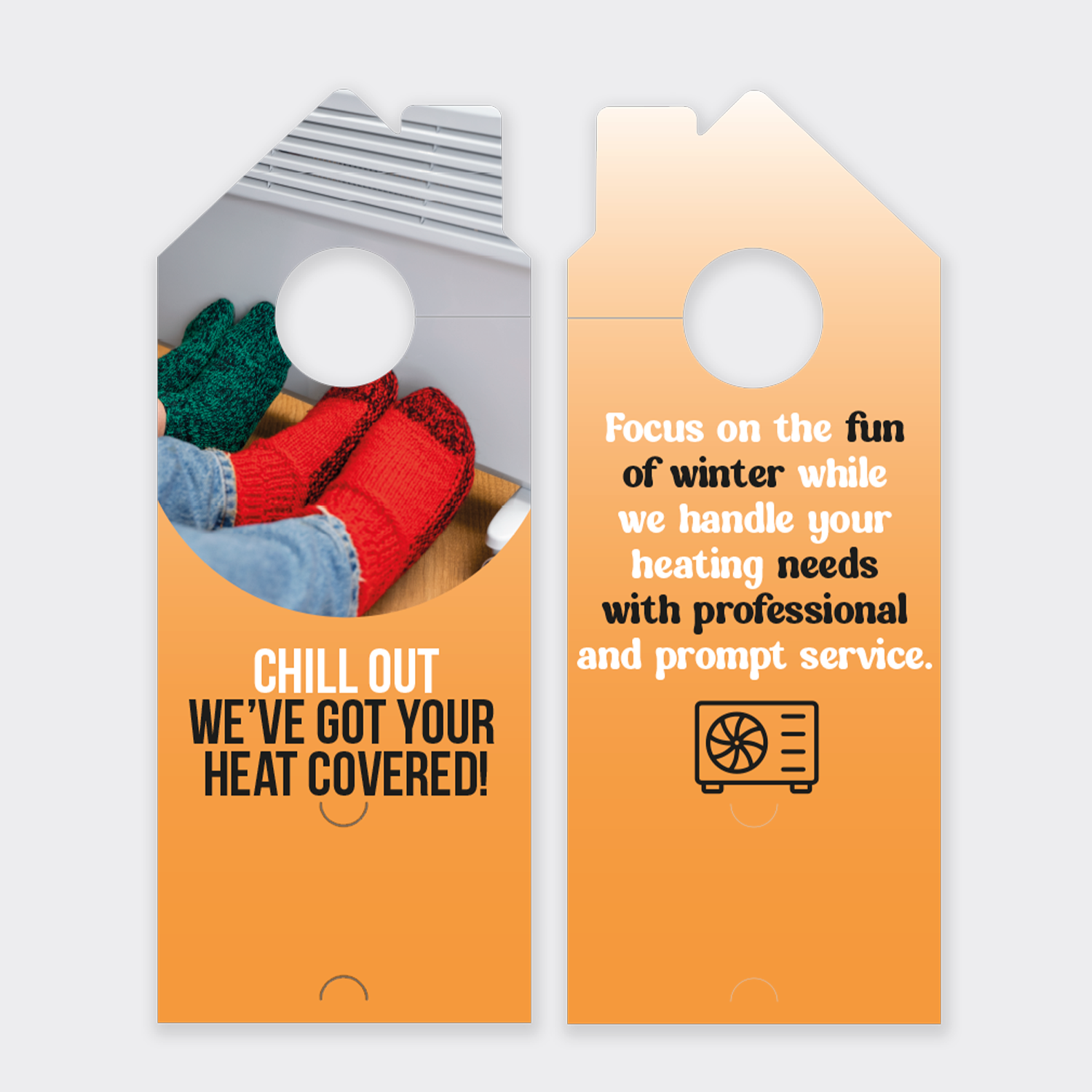 Heating Service Door Hangers