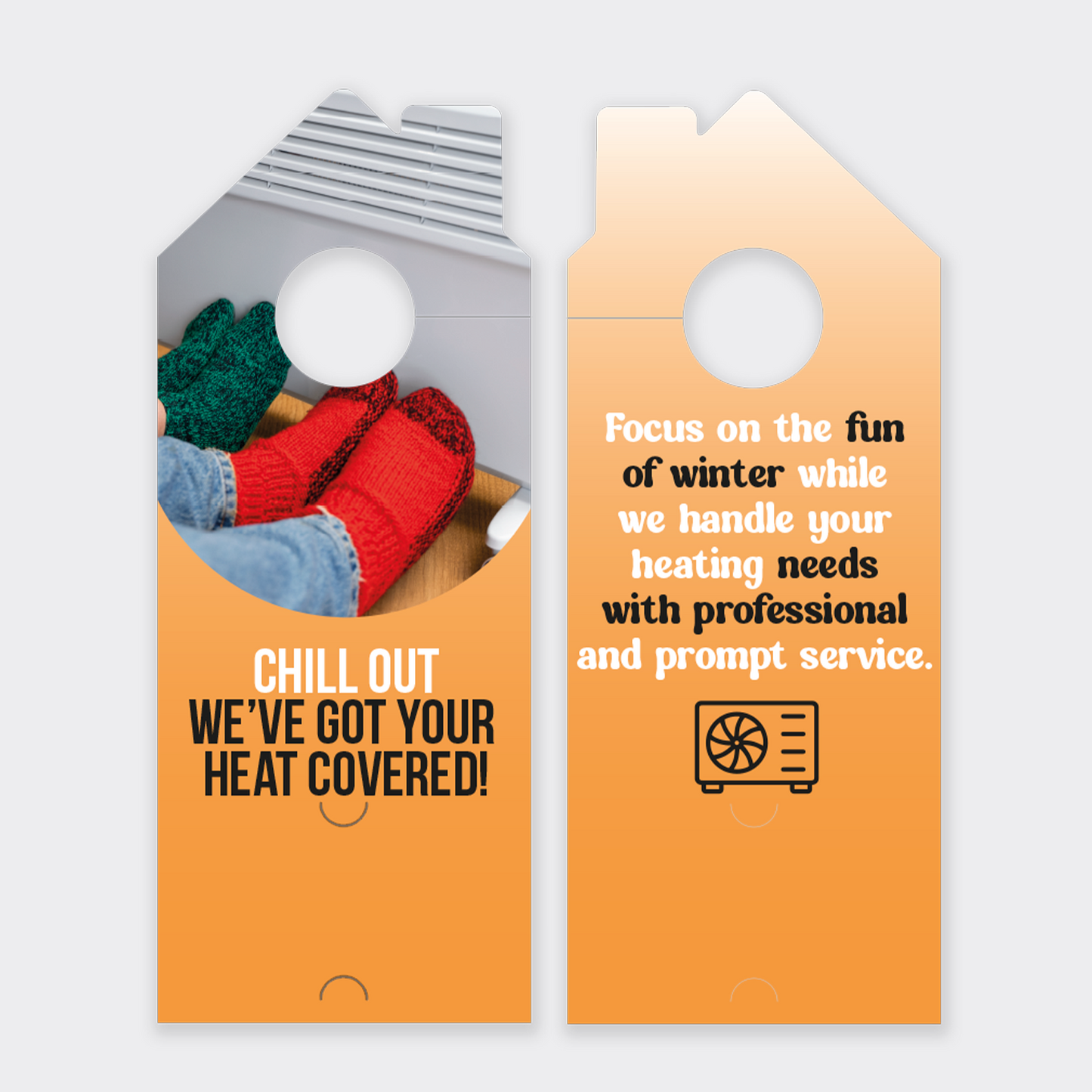Heating Service Door Hangers