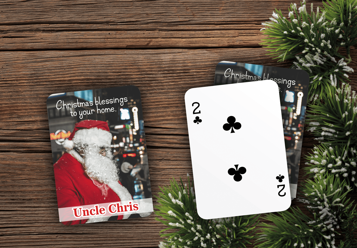 RUSH Marry Christmas Playing Cards