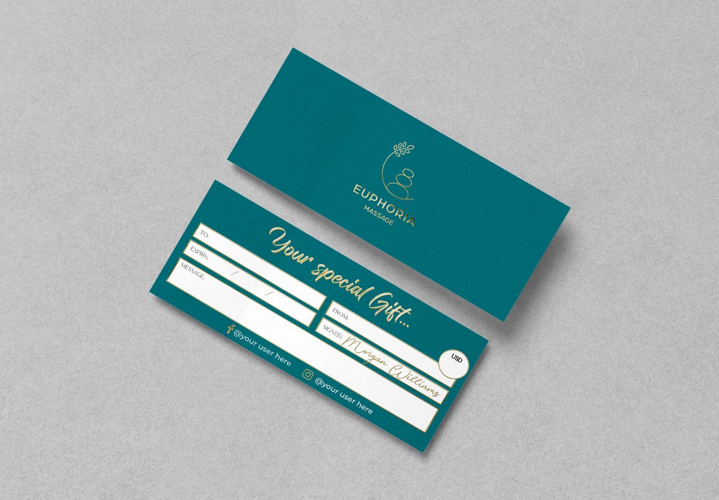 Luxury Custom Gift Certificate