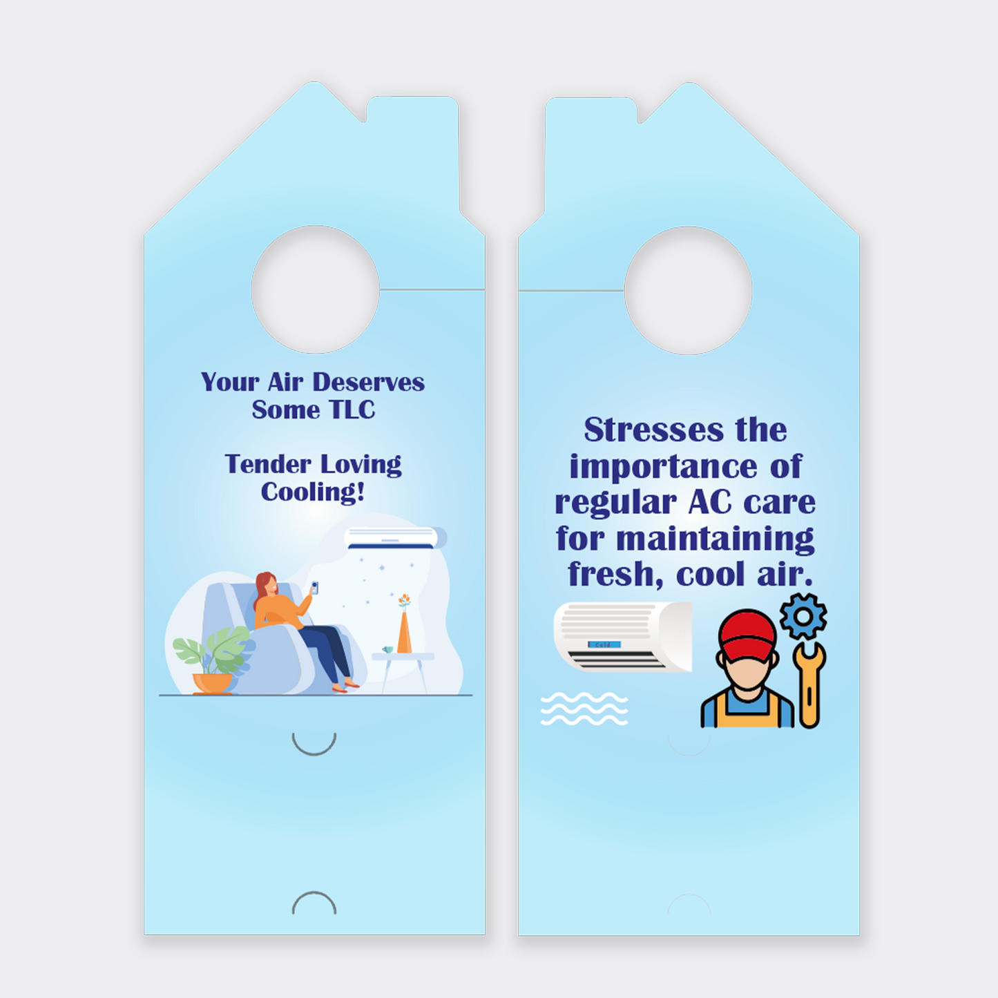 Air Conditioning Door Hangers