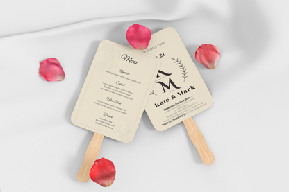 Custom Wedding Hand Fans