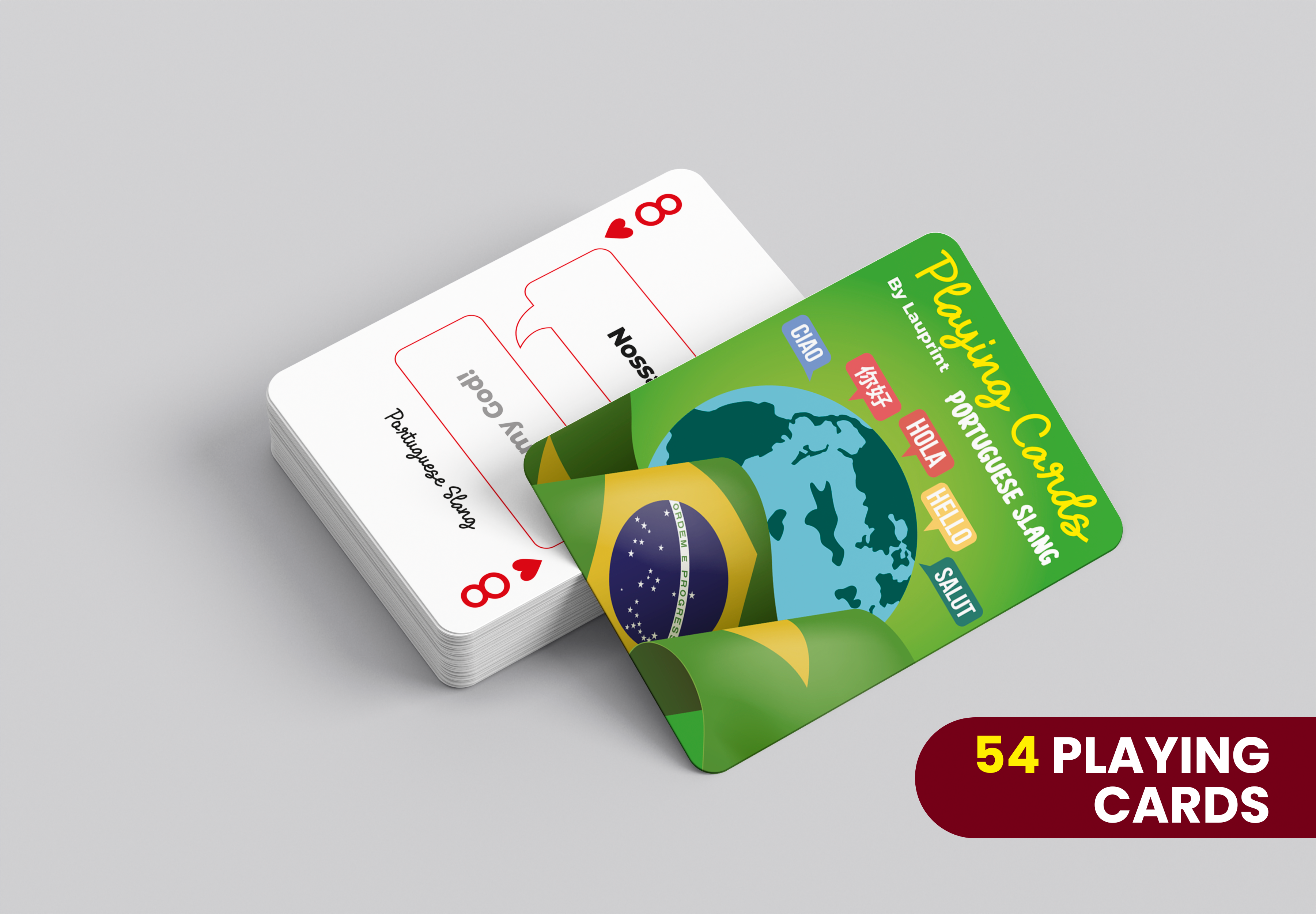 RUSH Portuguese Slang Generic Playing Cards