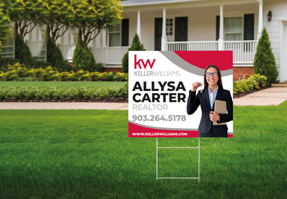 Custom real estate yard sign | Realtor Outdoor sign | Keller Williams Open House Sign