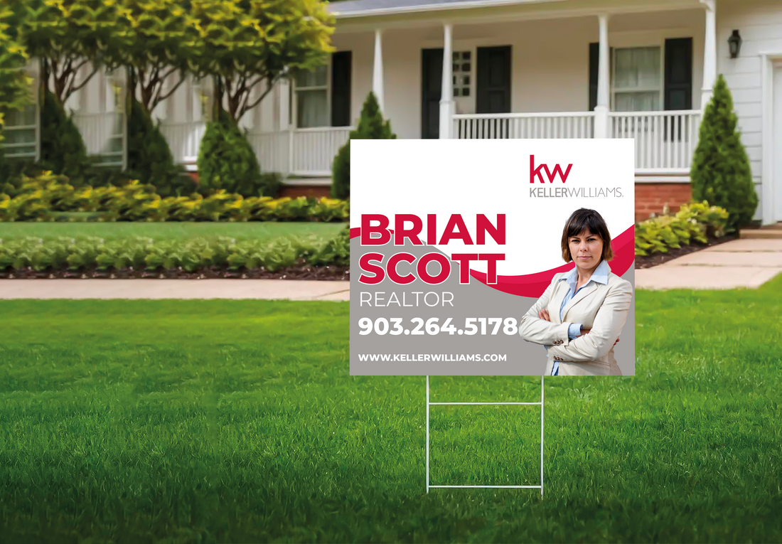 Custom real estate yard sign | Realtor Outdoor sign | Keller Williams Open House Sign