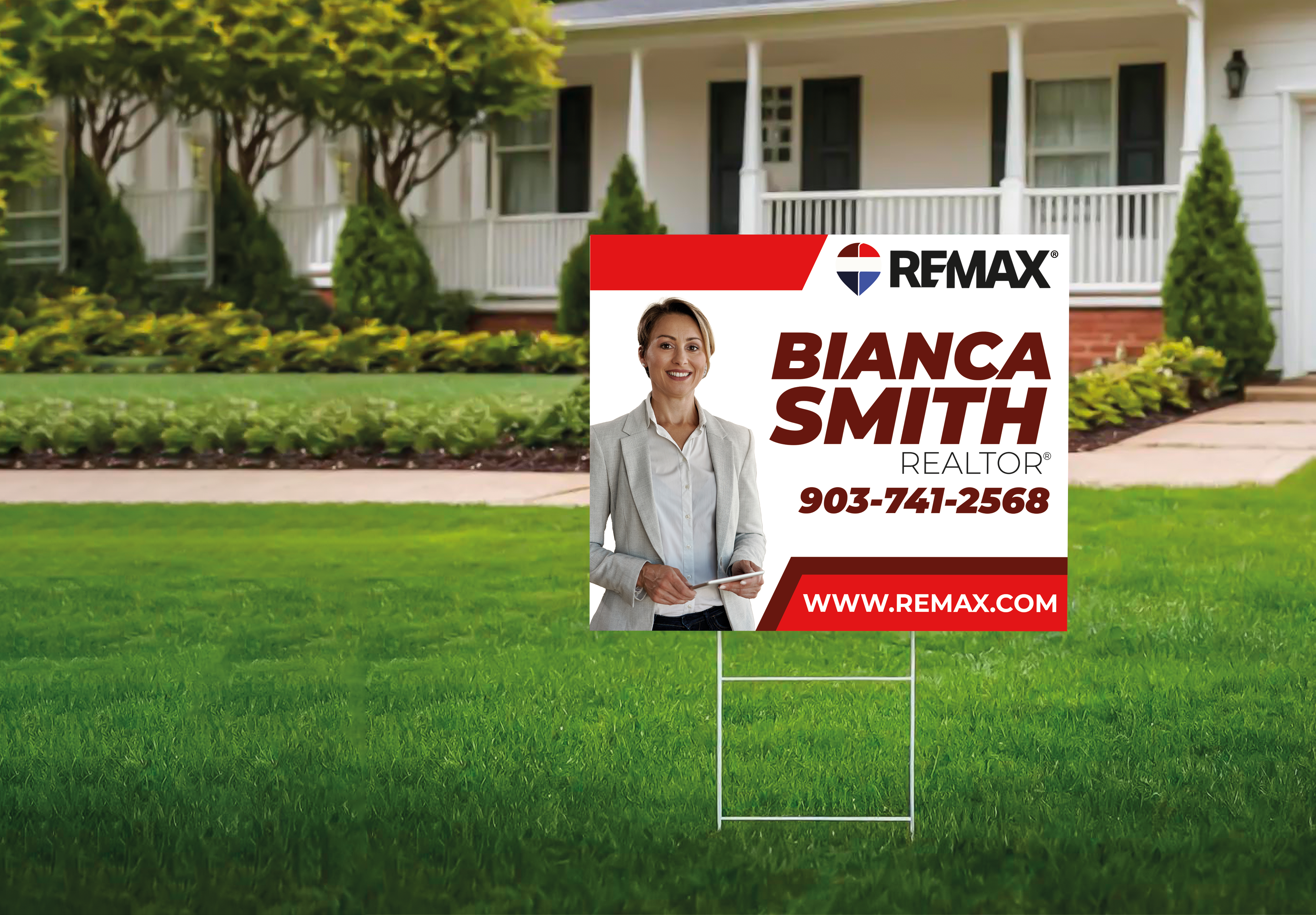 Custom real estate yard sign | Realtor Outdoor sign | REMAX Open House Sign