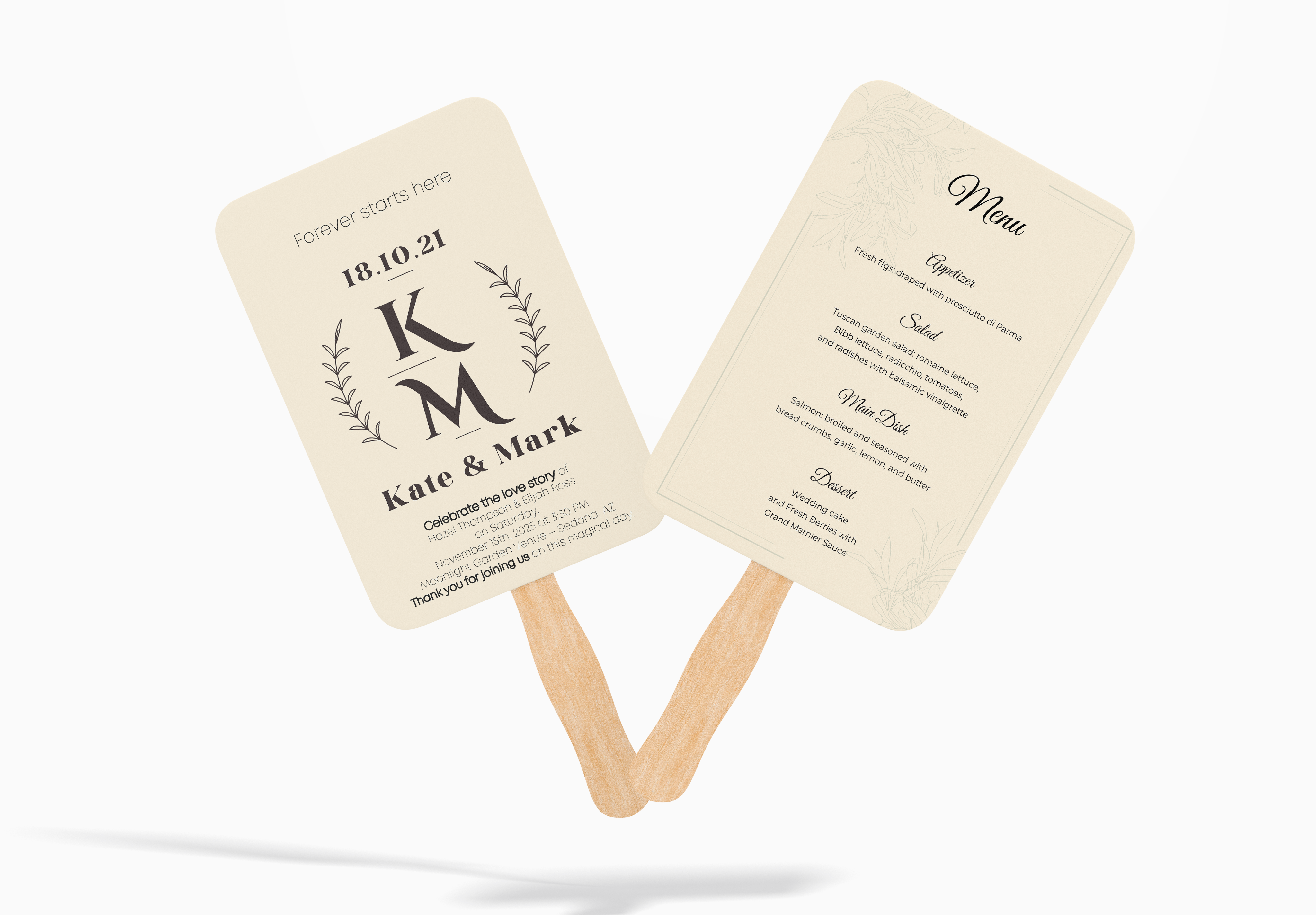 Custom Wedding Hand Fans