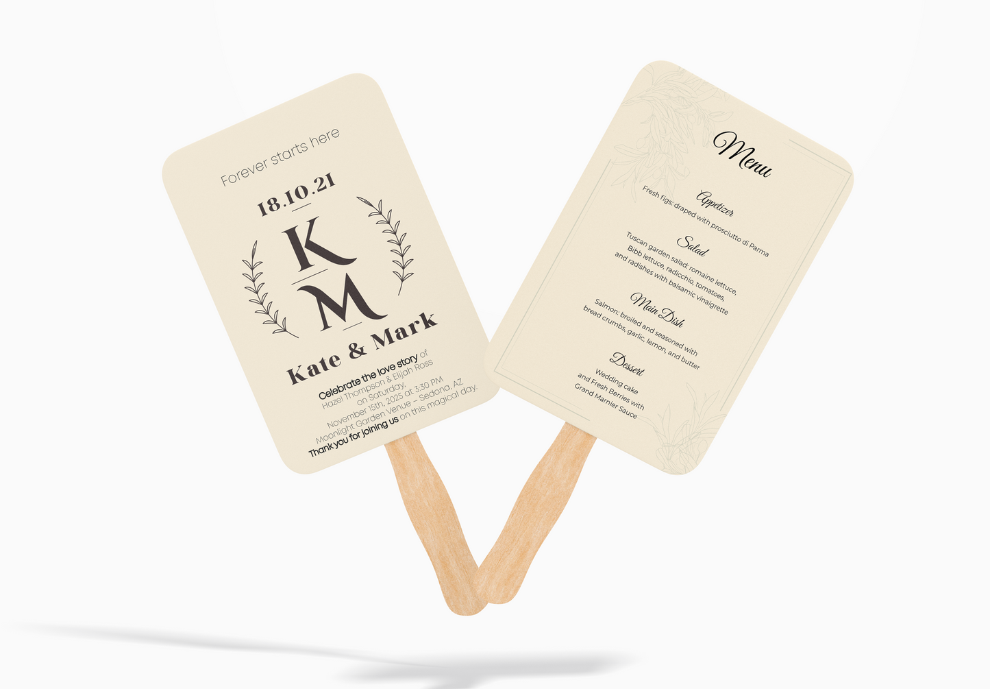 Custom Wedding Hand Fans