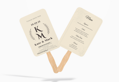 Custom Wedding Hand Fans