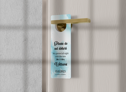 Custom Wedding Door Hanger