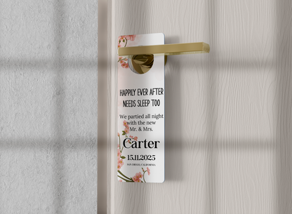 Custom Wedding Door Hanger