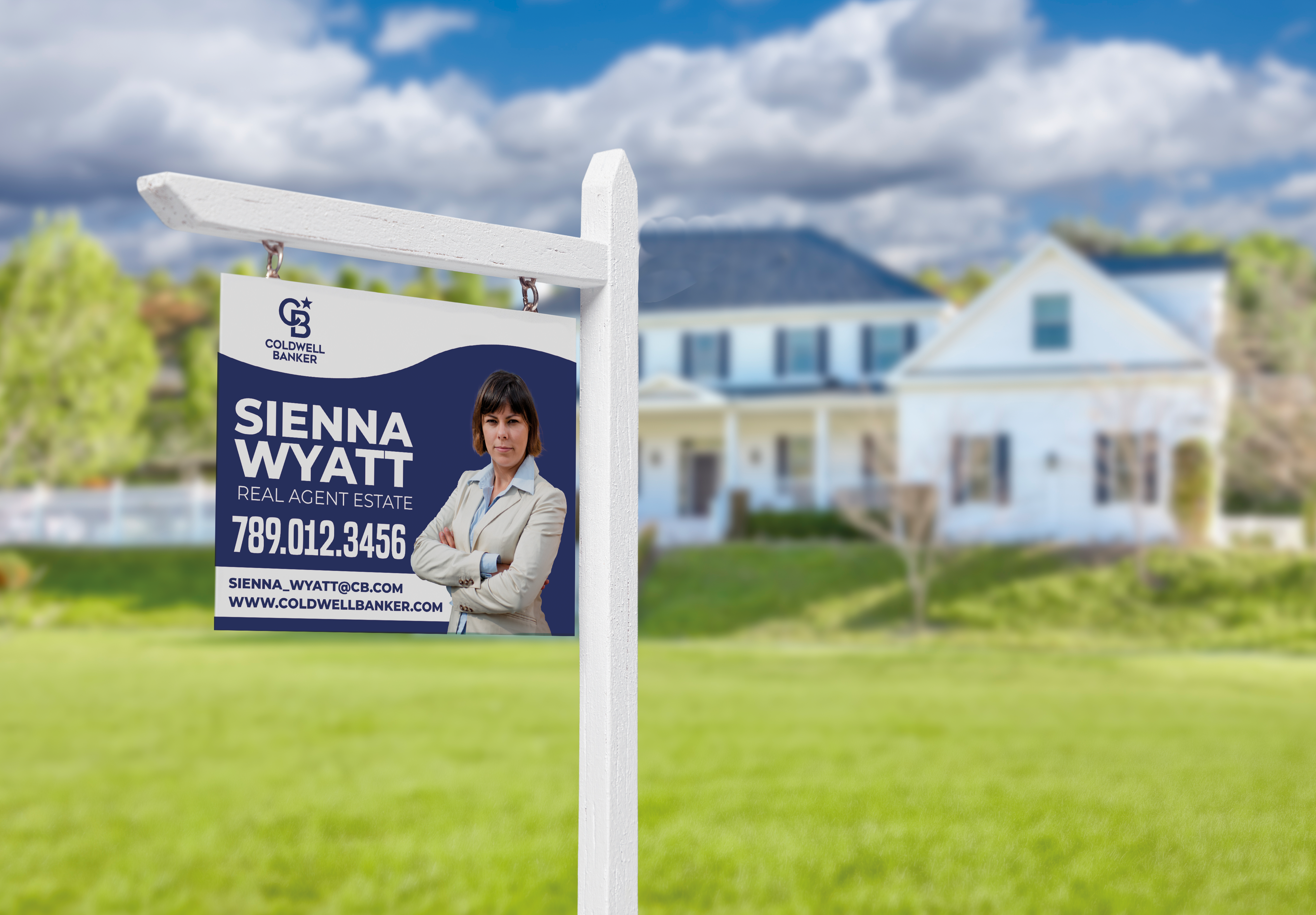 Custom real estate yard sign | Realtor Outdoor sign | Coldwell Banker Open House Sign