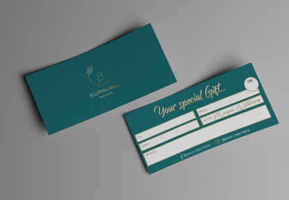 Luxury Custom Gift Certificate