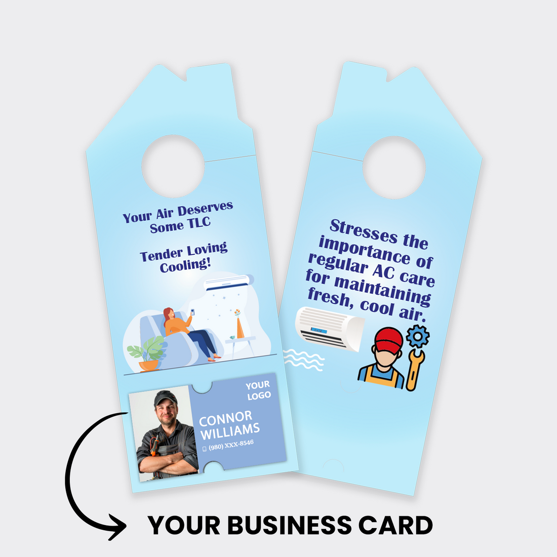 Air Conditioning Door Hangers
