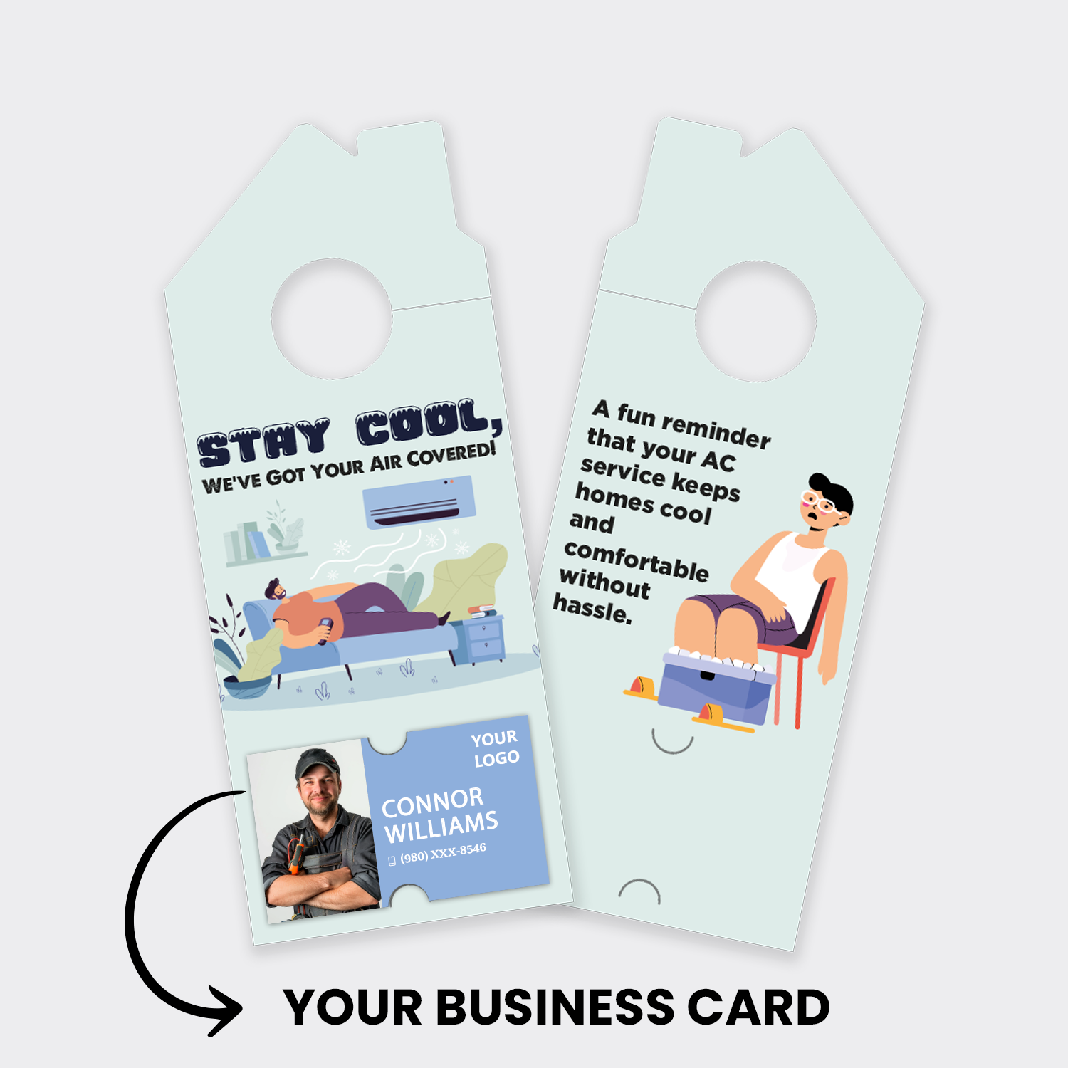 Air Conditioning Door Hangers