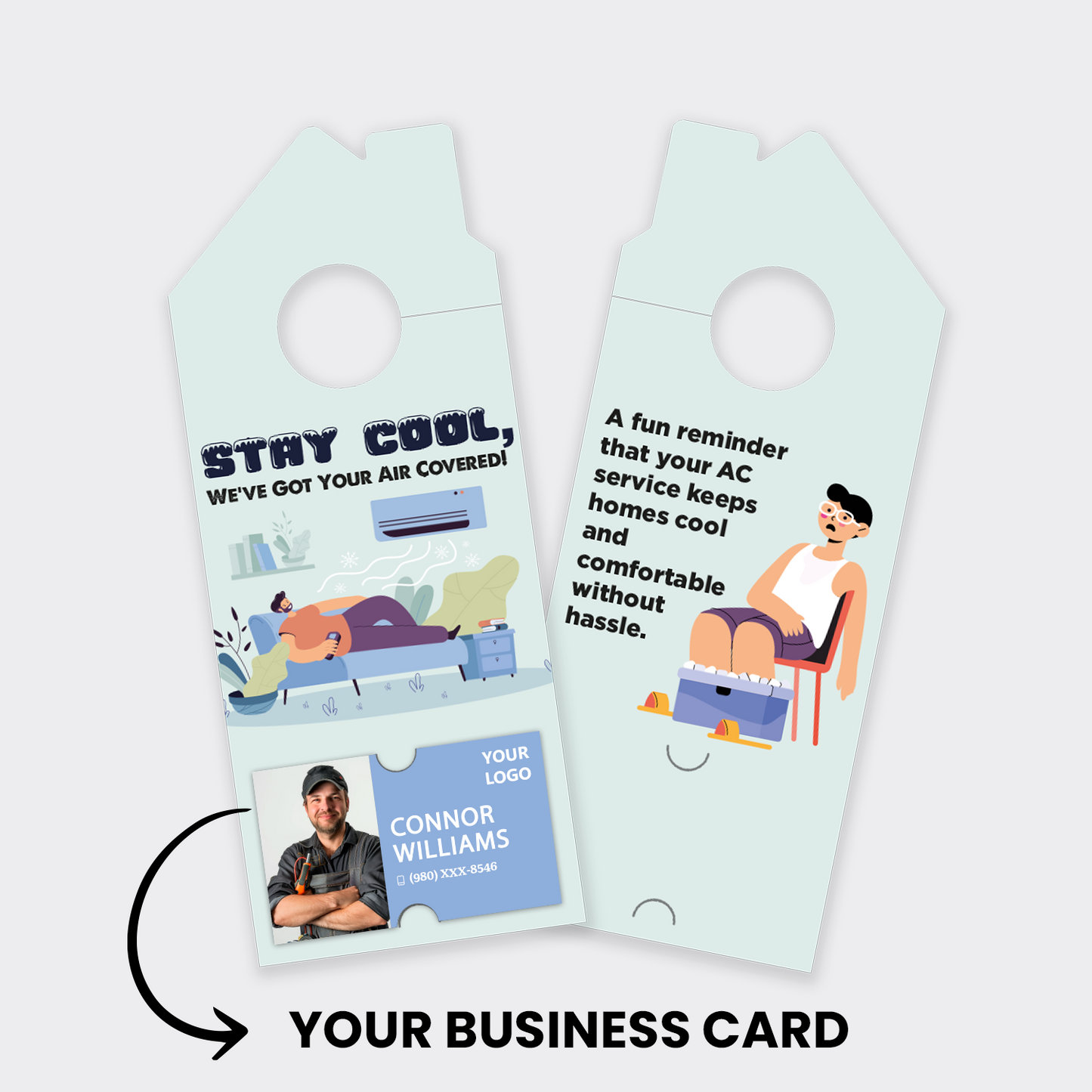 Air Conditioning Door Hangers