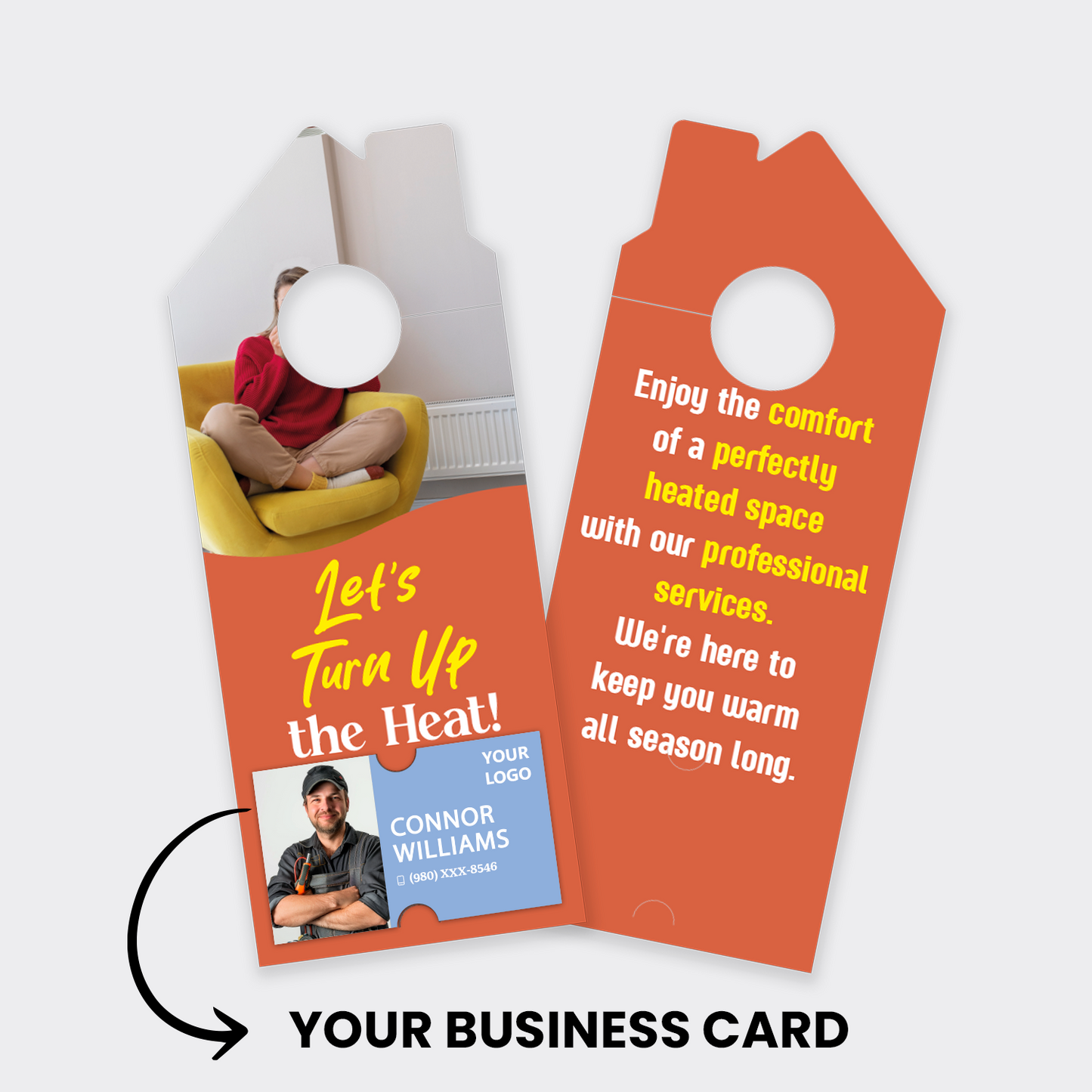 Heating Service Door Hangers