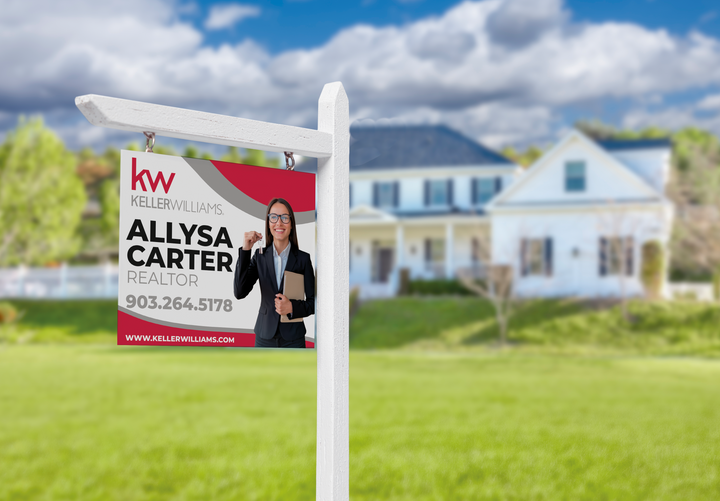 Custom real estate yard sign | Realtor Outdoor sign | Keller Williams Open House Sign