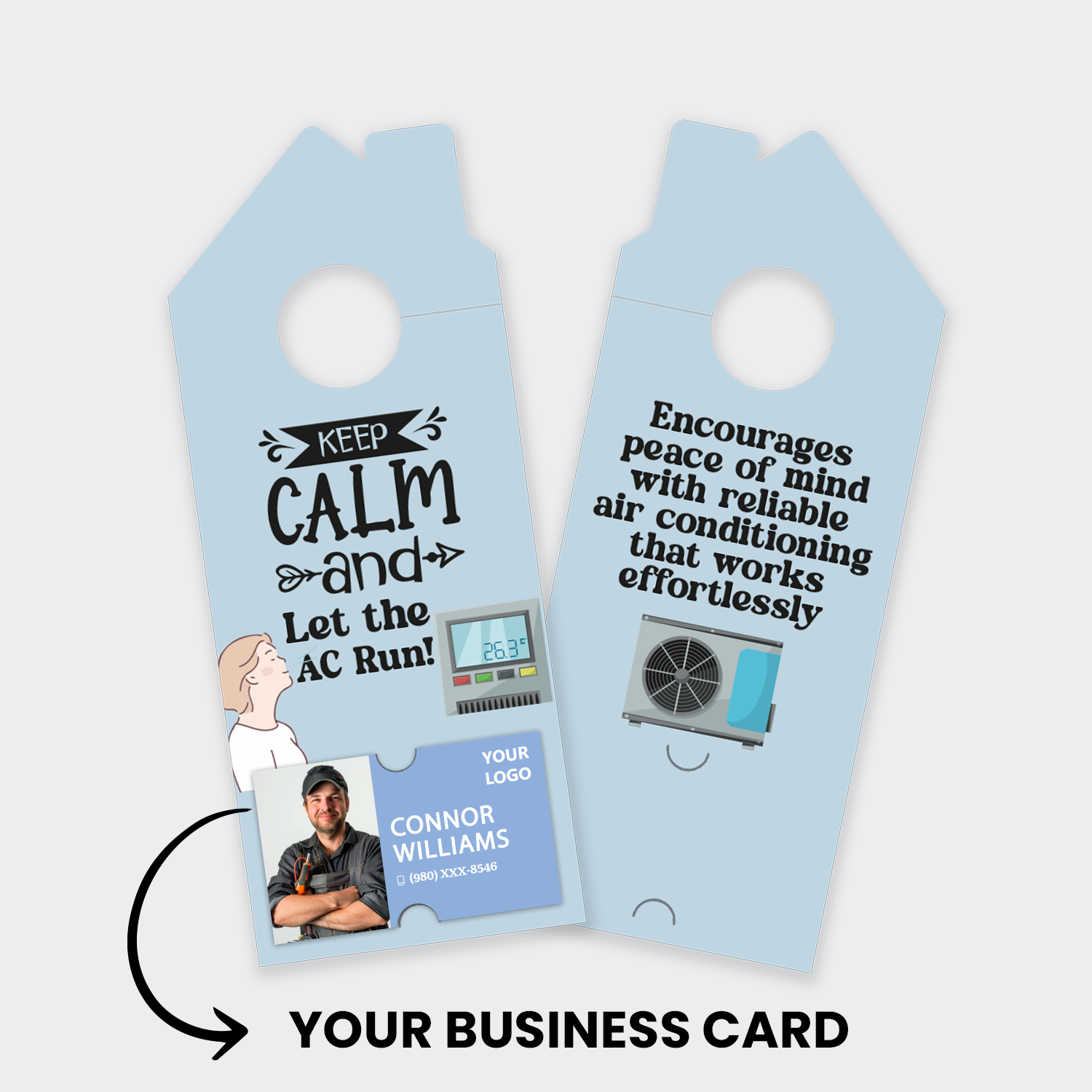 Air Conditioning Door Hangers