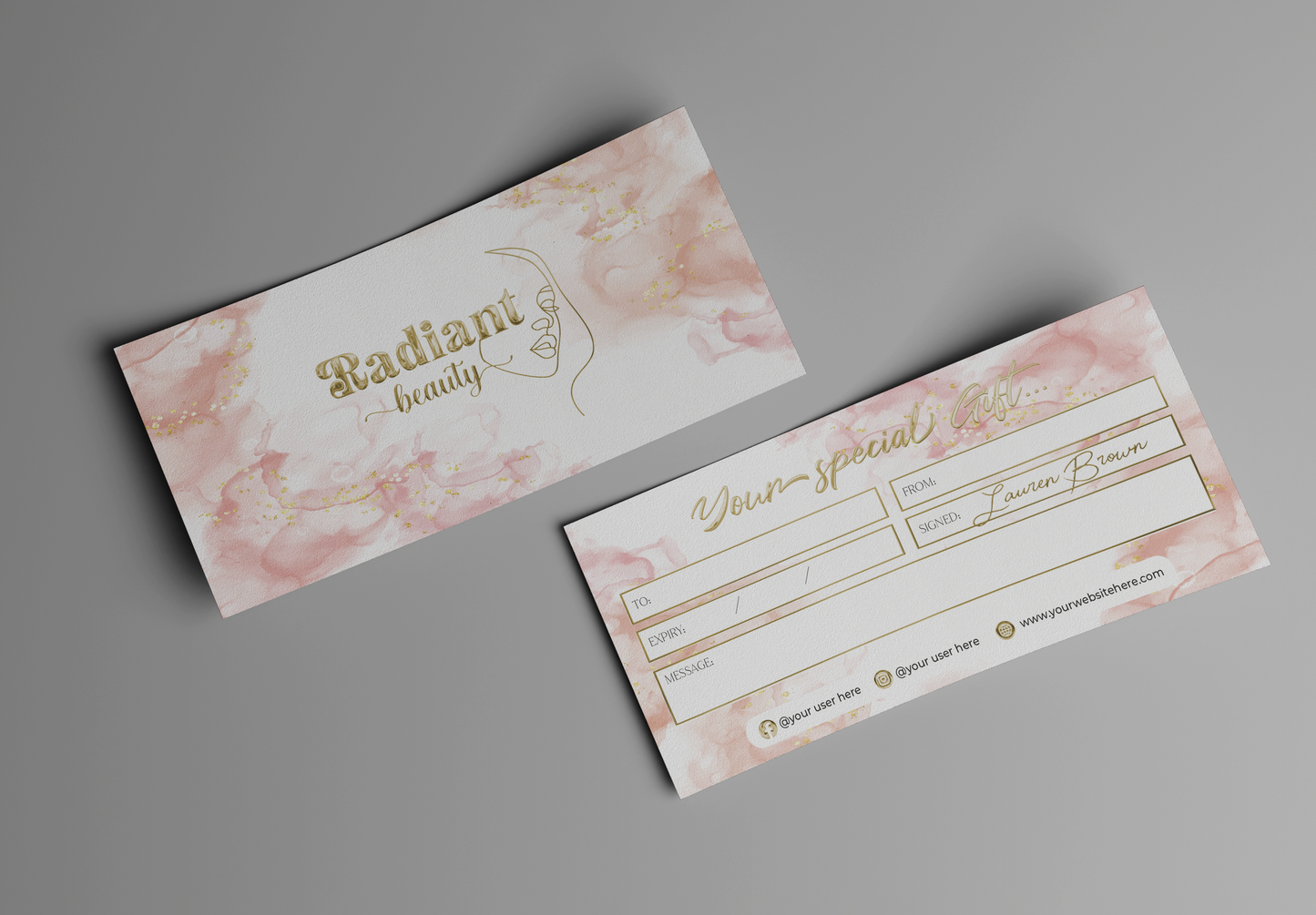 Luxury Custom Gift Certificate