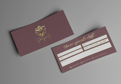 Luxury Custom Gift Certificate