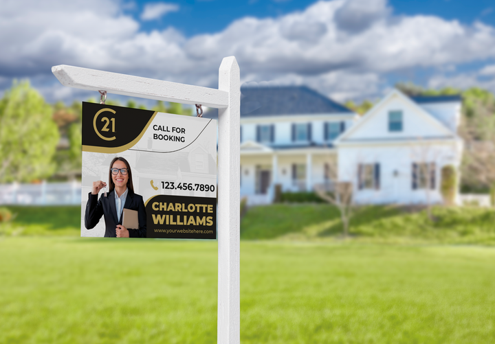 Custom real estate yard sign | Realtor Outdoor sign | Century 21 Open House Sign