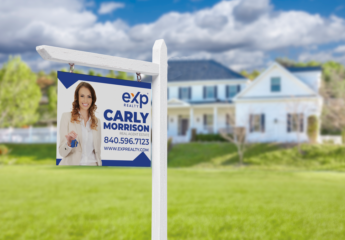 Custom real estate yard sign | Realtor Outdoor sign | eXp Realty Open House Sign