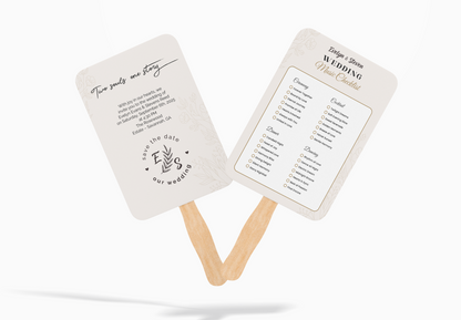 Custom Wedding Hand Fans