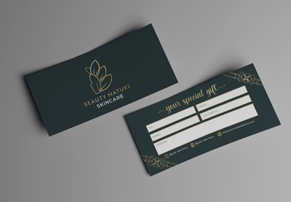 Luxury Custom Gift Certificate