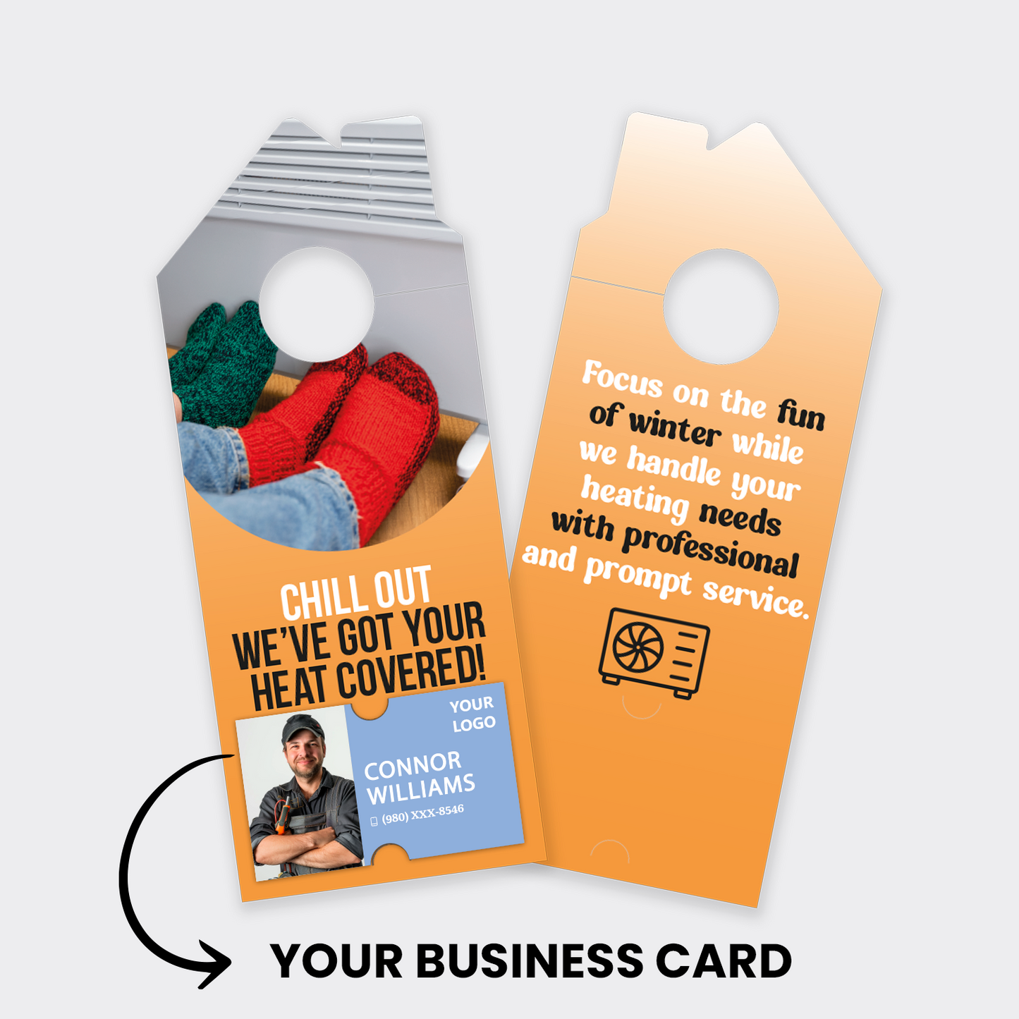 Heating Service Door Hangers