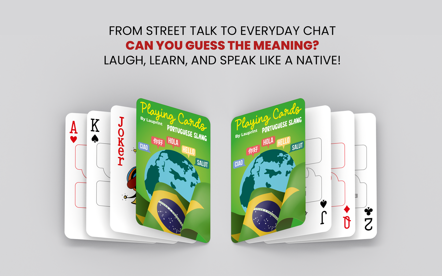 RUSH Portuguese Slang Generic Playing Cards