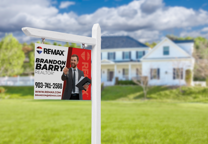 Custom real estate yard sign | Realtor Outdoor sign | REMAX Open House Sign