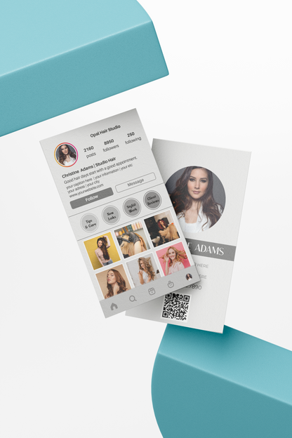 Printed Hair Stylist Business Cards