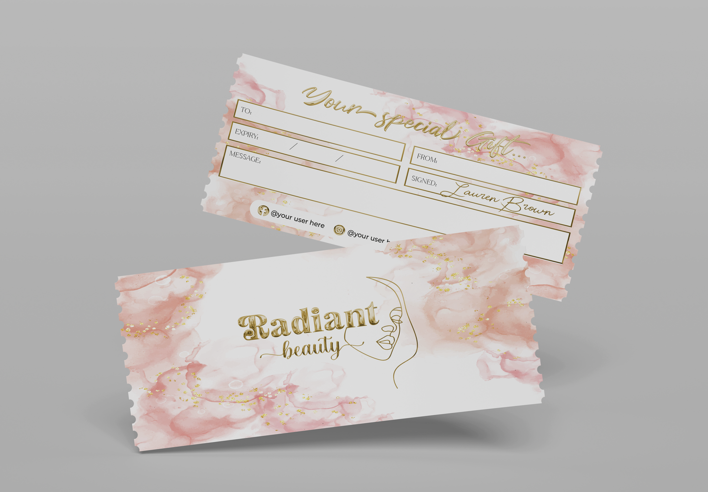 Luxury Custom Gift Certificate